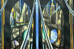 09 The Brooklyn Bridge Variation on an Old Theme - Joseph Stella 1939 Whitney Museum Of American Art New York City.jpg